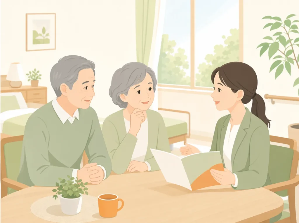 老人ホームについて相談する