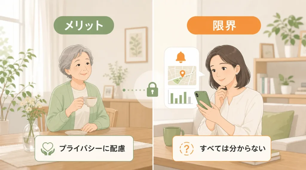 カメラを使わない見守りのメリットと限界